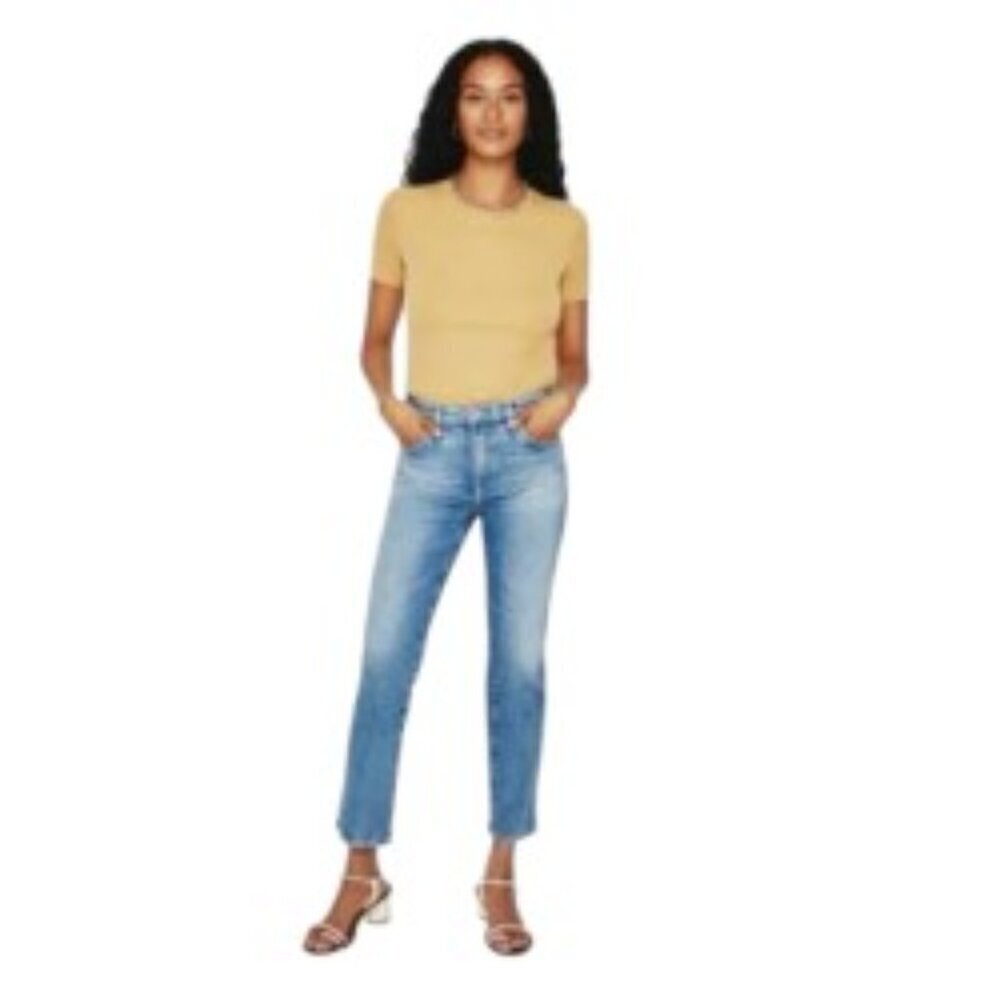 AG- Adriano Goldschmied Isabelle High Rise Cropped Jeans 25